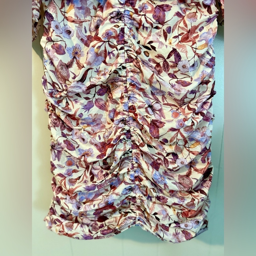 Bishop & Young Carly Ruched Front Dress in True Romance Sz M - Picture 4 of 11